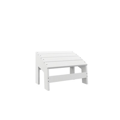 Tabouret d'extérieur Crystal Harbor - Repose-pieds de patio en PEHD toutes saisons recyclé pour chaises Adirondack