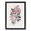 Redleaf Rose Flowers Illustration - Picture Frame Painting Print-55598183-55598178