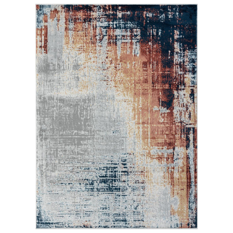Abstract Indoor Rug, Rectangle 8' x 10'