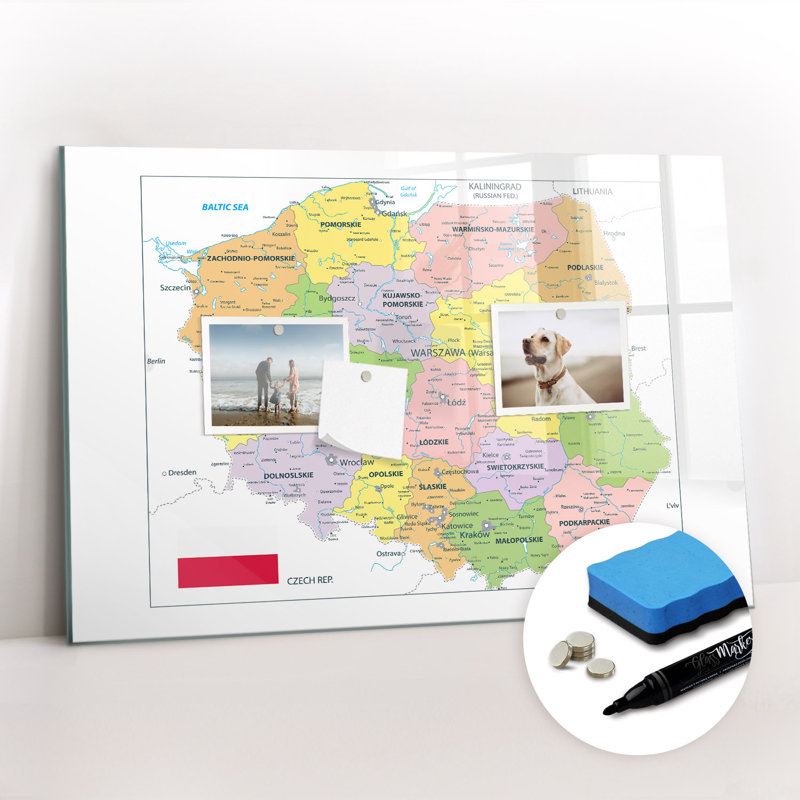 Magnetic Glass Dry Erase Board