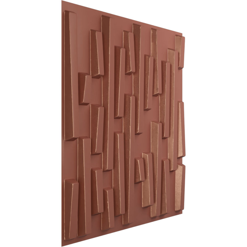 Panneau mural 3D décoratif Staggered Brick EnduraWall, Brun
