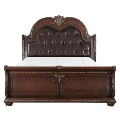 Lit à panneau tapissier de style traditionnel