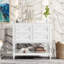 Ensemble de meuble-lavabo 36 po avec ensemble de meuble-lavabo, lavabo en céramique encastré, ensemble de meuble-lavabo autoportant avec 4 tiroirs, armoire de salle de bain avec cadre en bois massif, blanc-2059819095