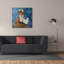  «Fox and Hen» par Heather Gauthier, art mural sur toile, 37 po x 37 po