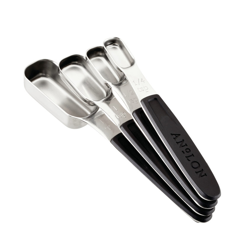 Anolon Suregrip Magnetic Measuring Spoon Set, 4 Piece
