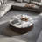 Round marble coffee table