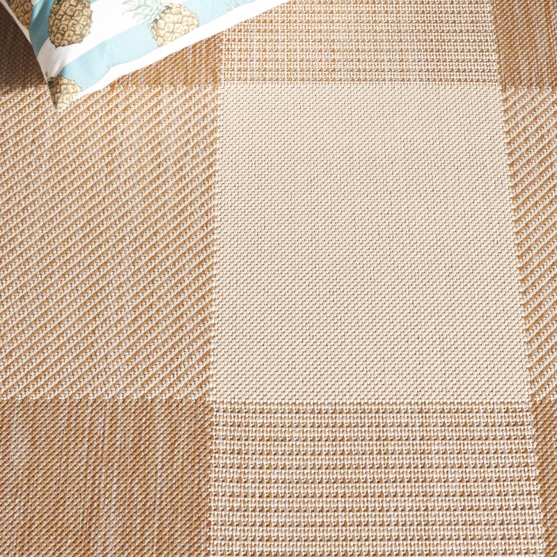 Tapis d'intérieur / extérieur à carreaux Janiqua Performance, Carré 2 pi 7 po