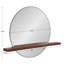 Rose Flat Mirror with Shelves
