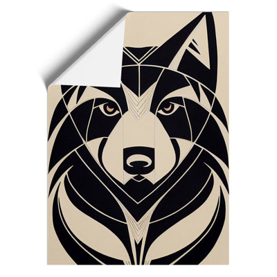 Wolf In Abstract No.3 - Wall Art