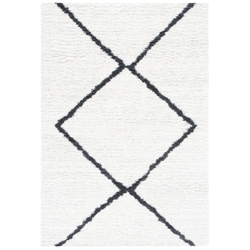 Poulos Shag 500 Performance Geometric Rug, Rectangle 3' x 5'