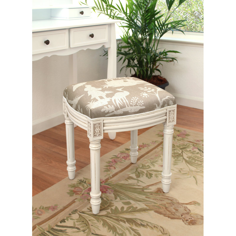 Tabouret de coiffeuse Artic, Taupe clair