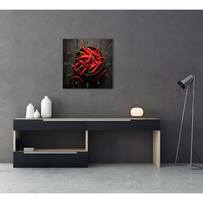 Glass Wall Clock