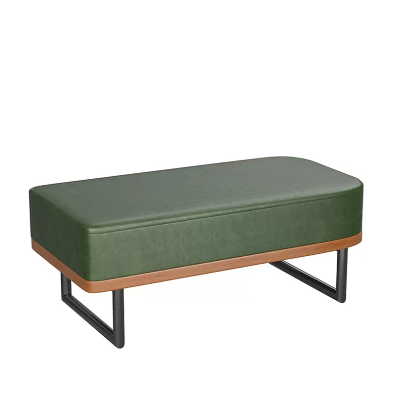 Banc rembourré en similicuir Meliek