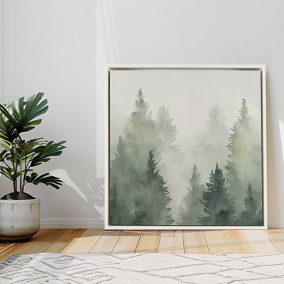«Green Haze Woodland III», reproduction sur toile