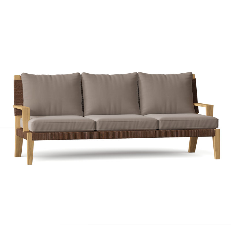 Hadley Outdoor 3 - Seat Patio Sofa, Hadley Hemp, Oat