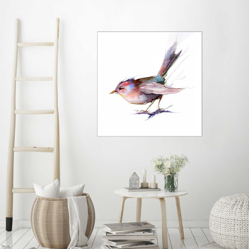 «Pretty Bird», impression sur toile tendue, H 18" x l 18" x P 1"