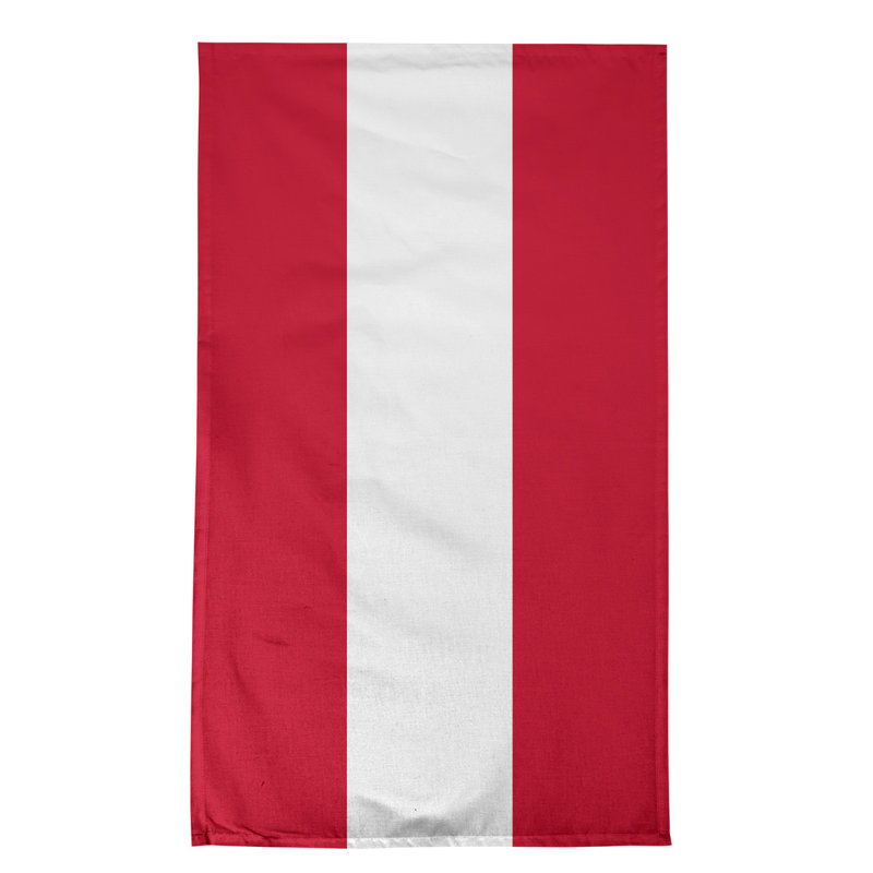Stripe Tea Towel Kitchen Towel, Poly Twill, Orange/Brown/White Football