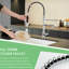Robinet d'évier de cuisine avec poignée rétractable, poignée simple, rotation à 360 degrés, style polyvalent