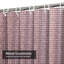 Rideau de douche rose brillant à quartz rose avec 12 crochets-867589479