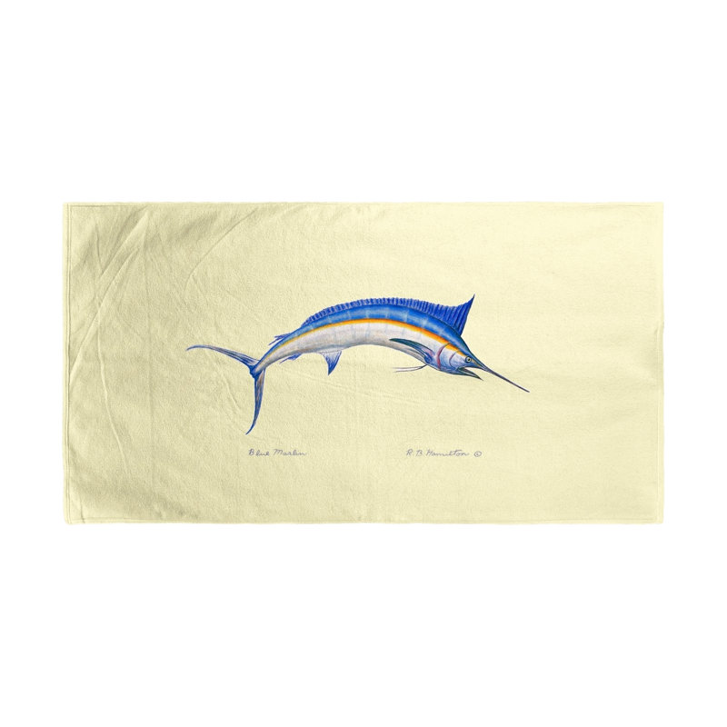 Serviette de plage marlin Ratner, Beige