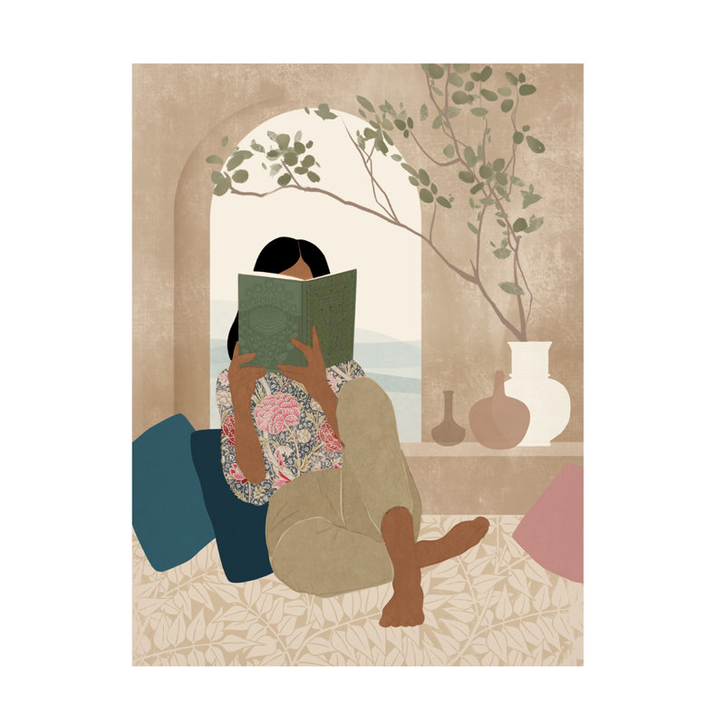 Bolog Reading Nook I by Victoria Barnes - Wrapped Canvas Painting, 19" H x 14" W x 2" D