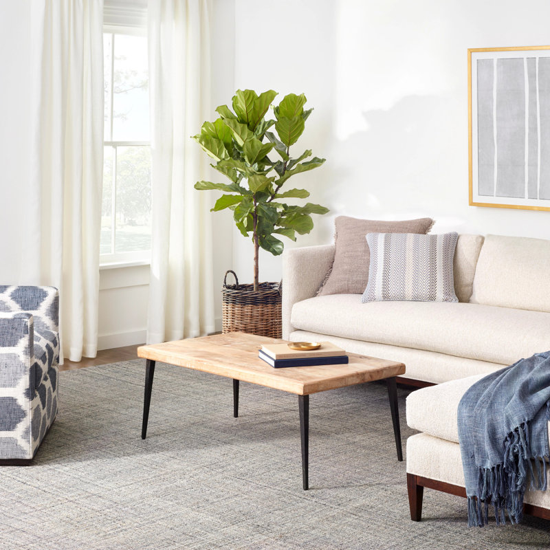 Harris Hand Micro Hooked Wool Rug, Rectangle 8'6" x 11'6", Blue/Brown