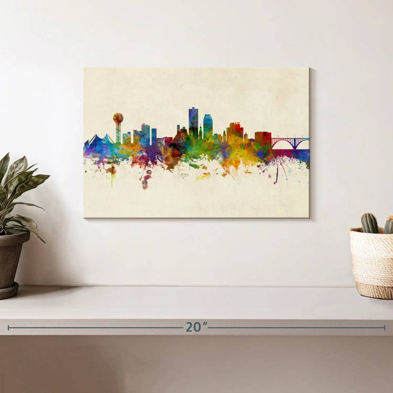 Nicci Knoxville, Tennessee Skyline III, H 8 po x l 12 po