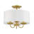 Sampson Linen Blend Semi Flush Mount-105759655