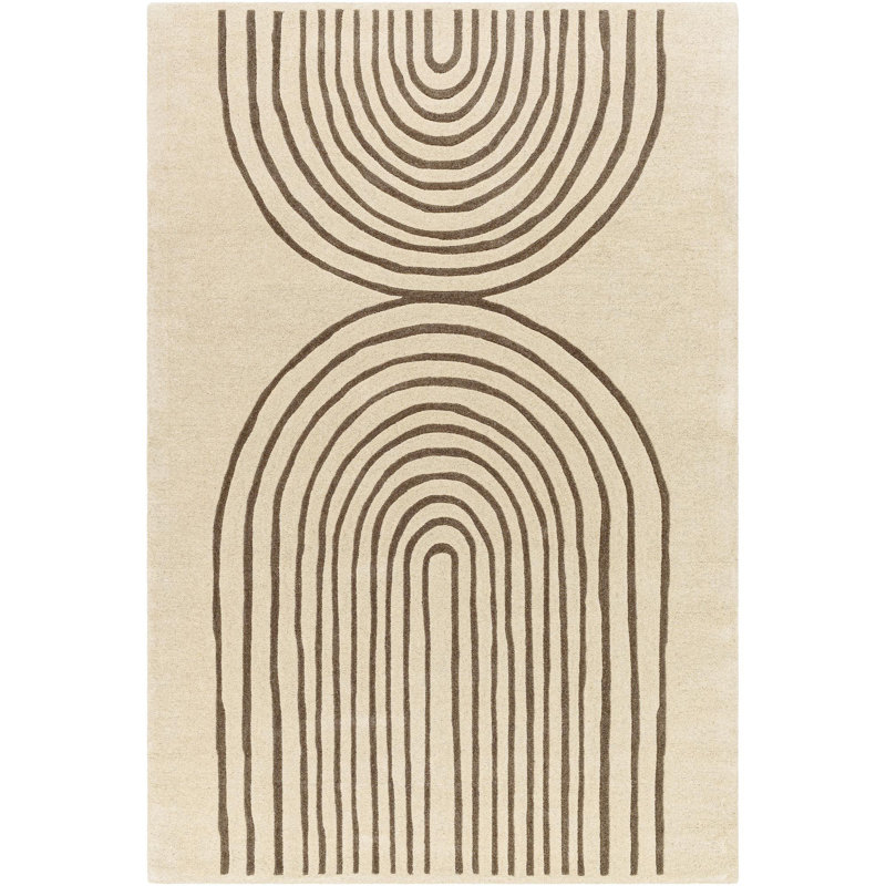 Tapis rectangulaire en laine Makynley, Rectangle 2 pi x 3 pi