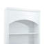 Grand garde-manger moderne blanc Topmat avec plateau en faux marbre et 5 tiroirs de rangement - conception compacte