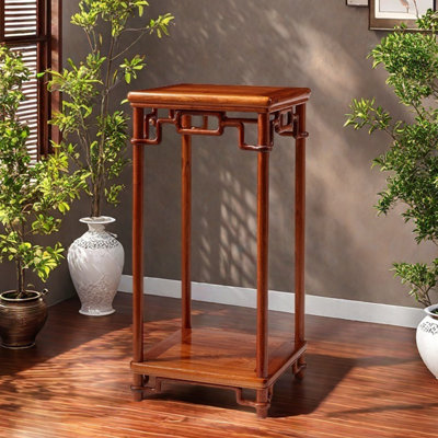Ming style pear wood flower frame family floor bon by Sleek Surface Designs