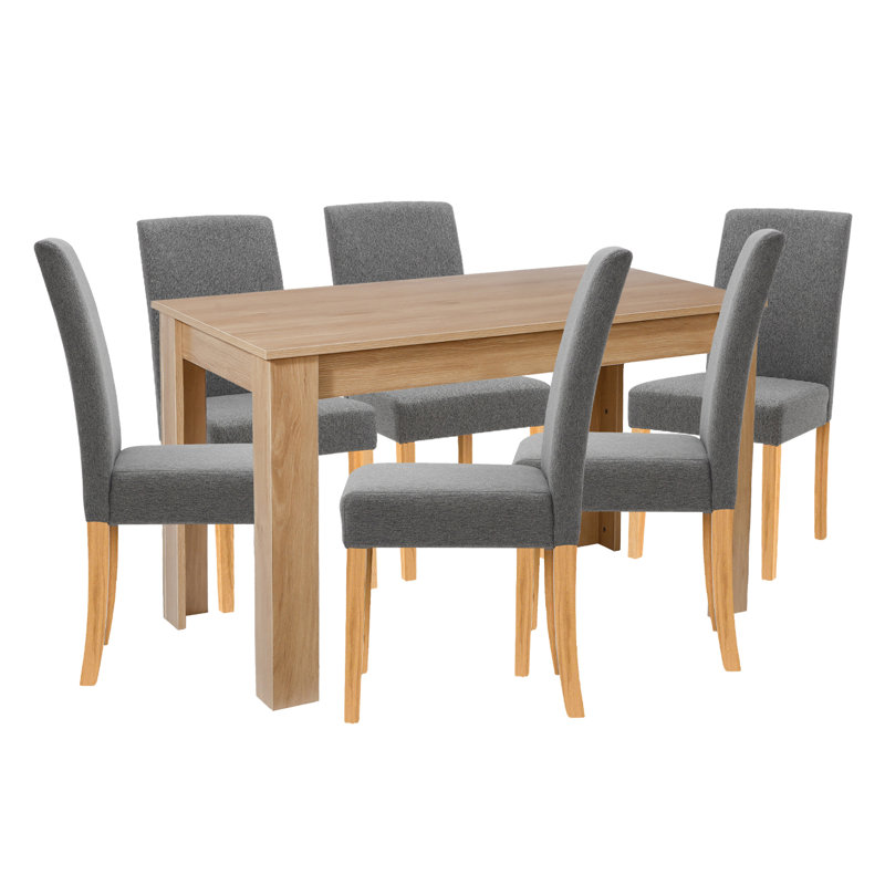 Ludden 6 - Person Dining Set, Grey