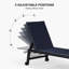 Chaise longue inclinable 66,15 po Latitude Run-825709403