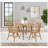 Brown 5-piece dining set