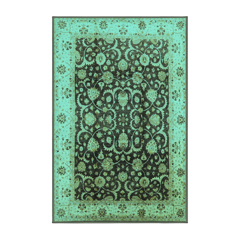 Tapis oriental en laine / polyester tissé à la machine Chesire, Rectangle 2 pi x 3 pi