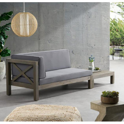 Jerilou Acacia Wood Outdoor Bench