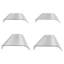 100cm W x 33cm D Clear Cover Window Awning Outdoor Door Canopy