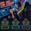 Reclining Gaming Chair with LED Lights and Headrest-1350242274