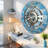 Wall Clock 24" Oversized for Living Room decor with Real Moving Gears England Collection-107103003