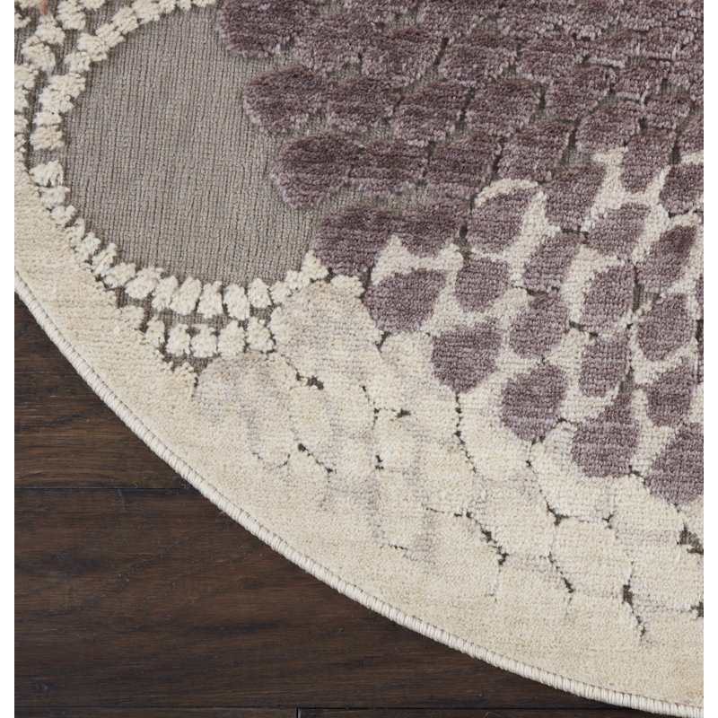 Arnim Geometric Indoor Rug, Round 5'3"