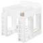 Lit superposé triple avec tablettes et crochets de rangement-1436776056