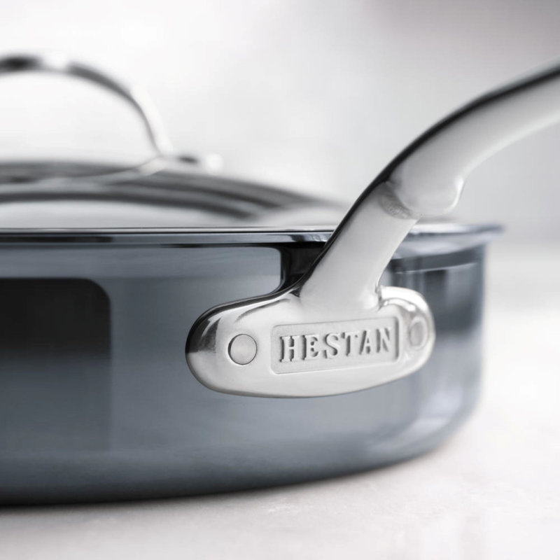 Hestan 3.5 Quart Black Aluminum Stainless Steel Sauté Pan