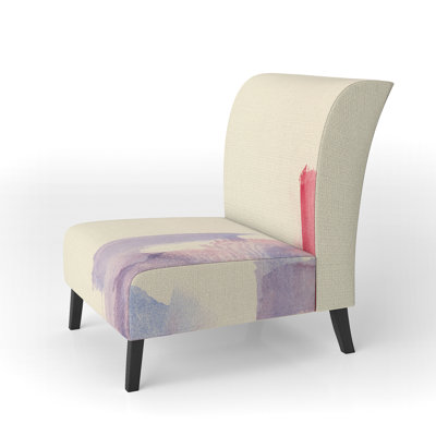 Fauteuil de chambre à motif géométrique pastel I en velours Mid-Century