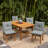 ARDEN earthFIBER Plush Modern Tufted Polyfill Dining Chair Cushion, 21 x 40