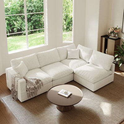 Upholstered Sofa, Cloud Couch Modular Sectional Sofa Couch For Living Room Bedroom
