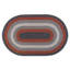 Tapis rouge / gris / brun tressé à la main Enika-1260016937