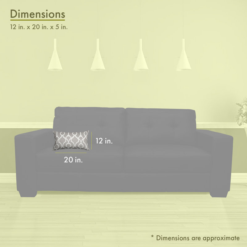 Athens Ikat Outdoor Reversible Throw Pillow, Gray