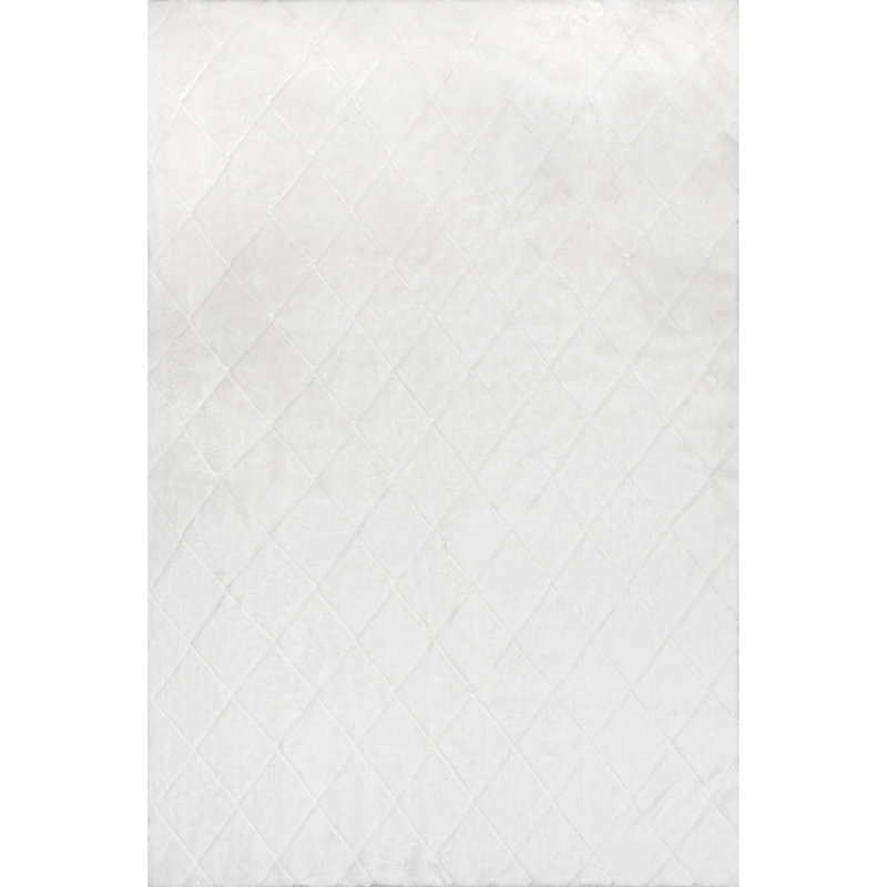 Amy SuperiorWash Casual Faux Rabbit Machine Washable Area Rug, Runner 2'6" x 8'