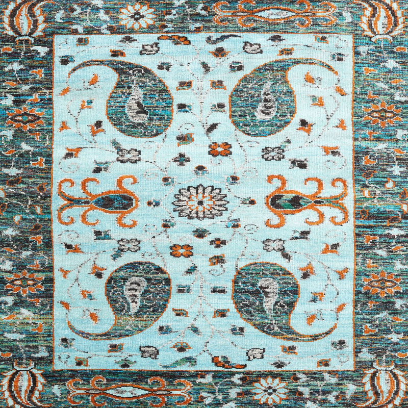 Paisley Indoor Rug, Square 7'