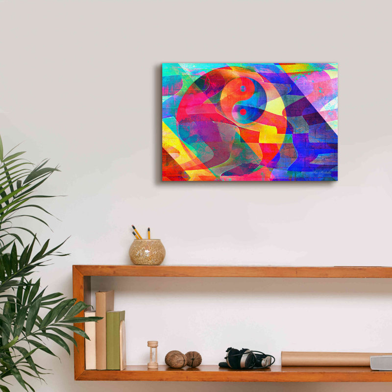«Color Abstract 3» par Ata Alishahi, H 12 po x l 18 po x P 0,75 po